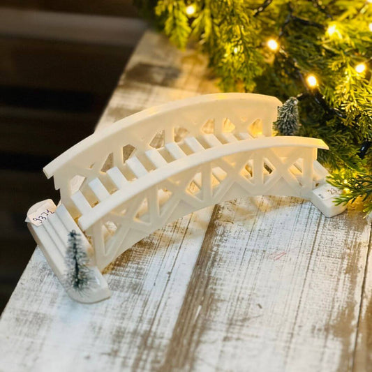 Mini Ponte Natalina Branca – 18cm