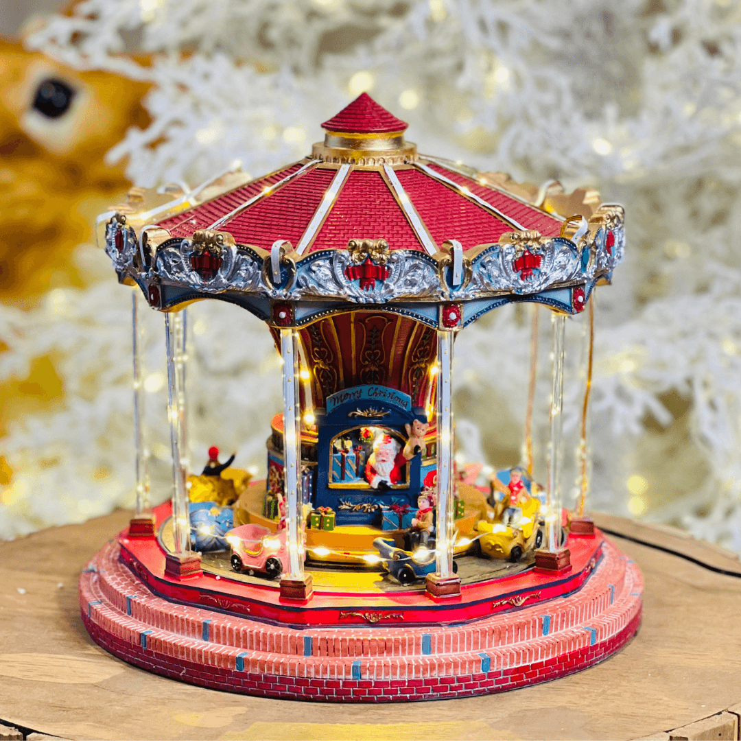 Cenário Natalino Carrossel – 28cm