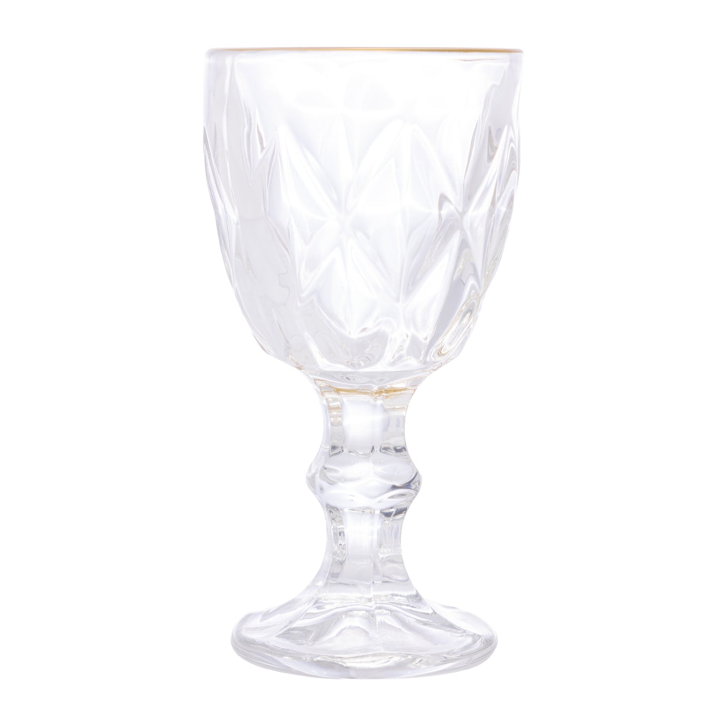 Taca de Licor de Vidro Com Fio de Ouro Diamond 50ml