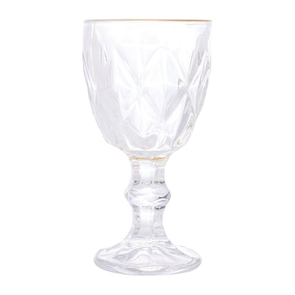Taca de Licor de Vidro Com Fio de Ouro Diamond 50ml
