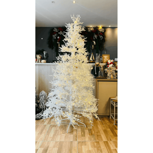 Árvore Natalina Canadá Branca com 400 LEDs – 210cm – 591 Galhos