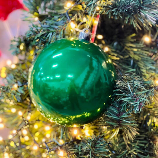 Bola Perolada Verde Jade – 15cm
