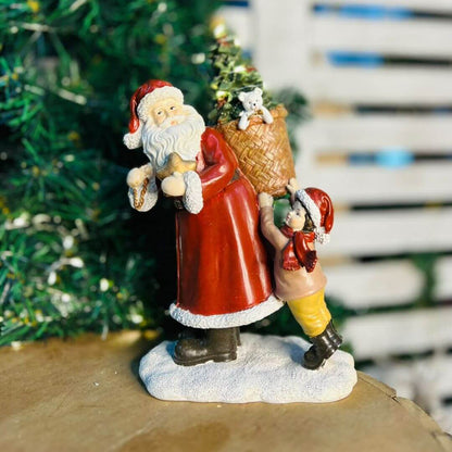 Papai Noel com Criança – 27cm