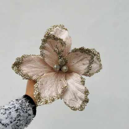 Flor Decorativa Poinsettia – 24cm