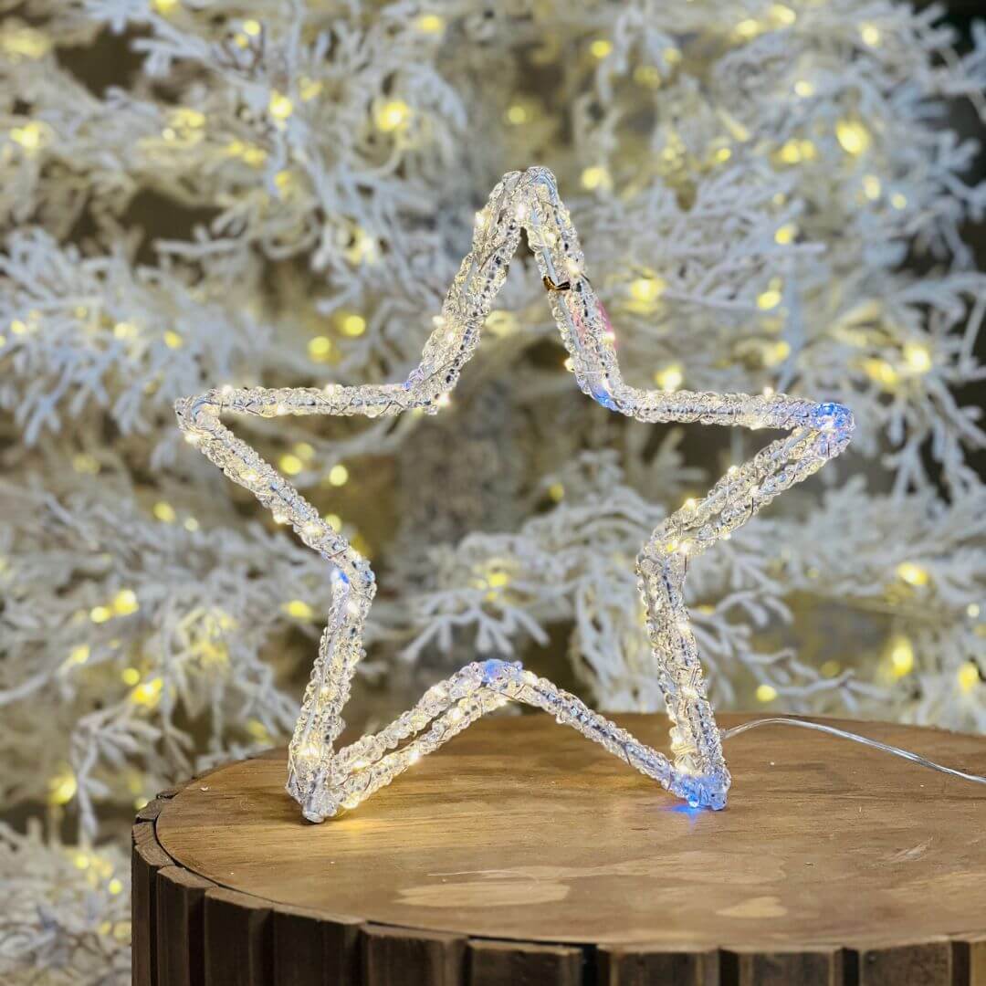 Enfeite Estrela Decor 80 LED Strobo Bivolt - 31,5