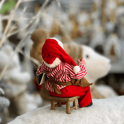 Papai Noel Colecionável Artesão 19cm