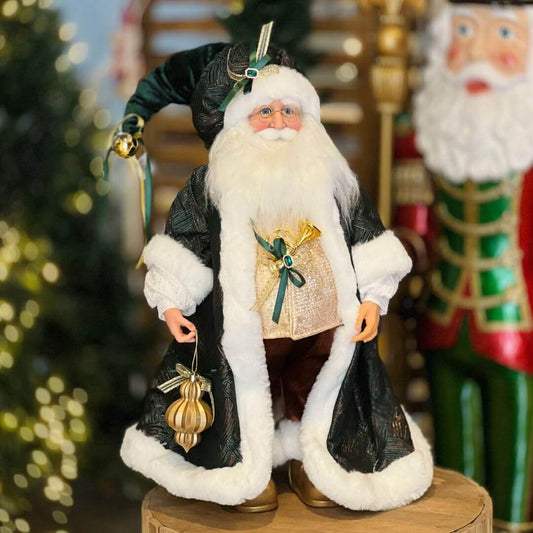 PAPAI NOEL NATAL EM PÉ VERDE - 60CM