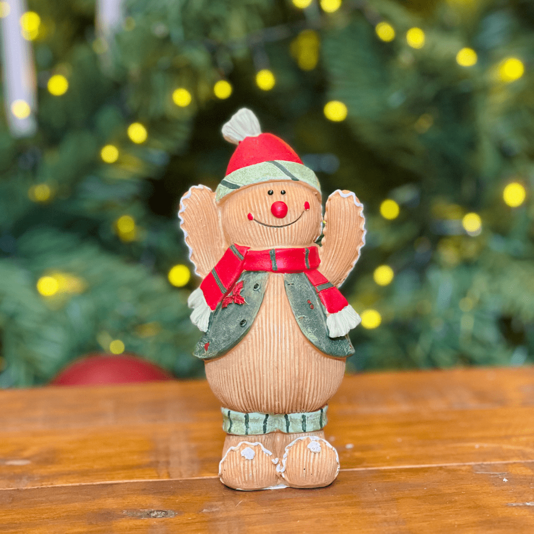 Gingerbread Natalino Filho de Resina 16cm