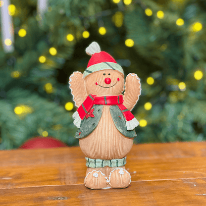 Gingerbread Natalino Filho de Resina 16cm