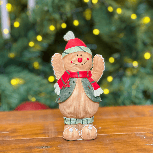 Gingerbread Natalino Filho de Resina 16cm