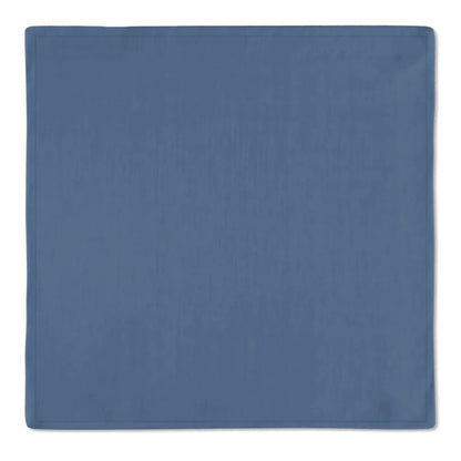 Kit 2 Guardanapos Tricoline Liso Jeans + 2 Argolas - 43cm x 43cm (011)