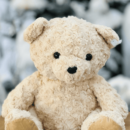 Urso de Pelucia Peludo Bege 35cm