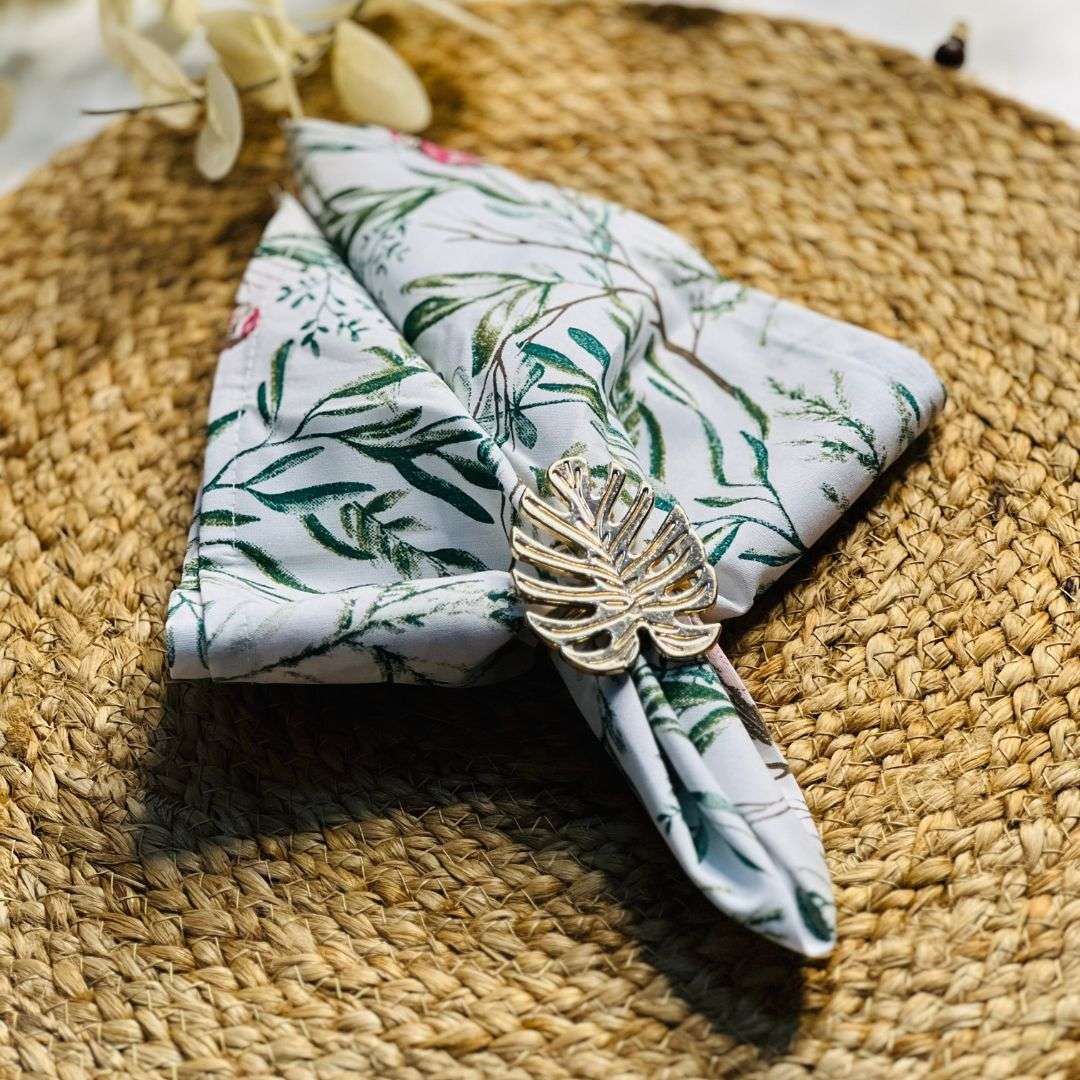 Kit 4 Guardanapos Home Pássaros - 40x40cm