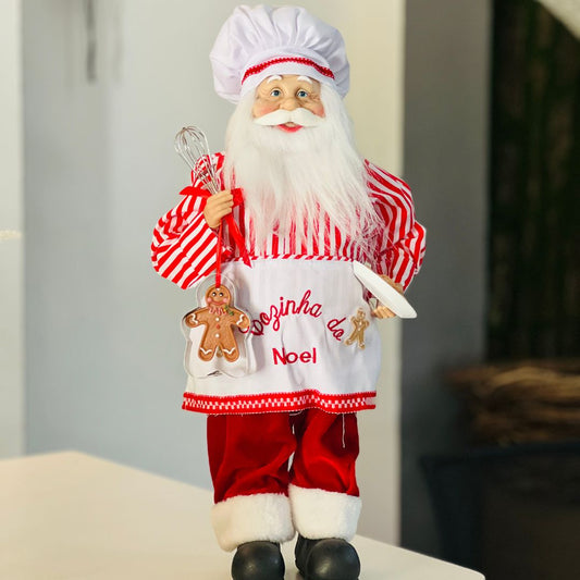 Papai Noel Cozinheiro - 45cm