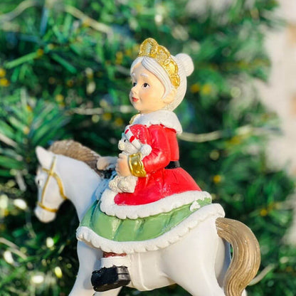 Mamãe Noel no Cavalo – 25cm