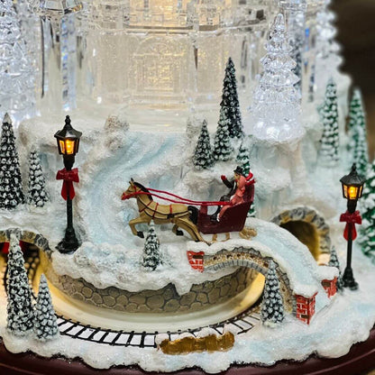 Cenário Castelo Decorativo com LED, Movimento e Música – 19 x 16 x 23cm