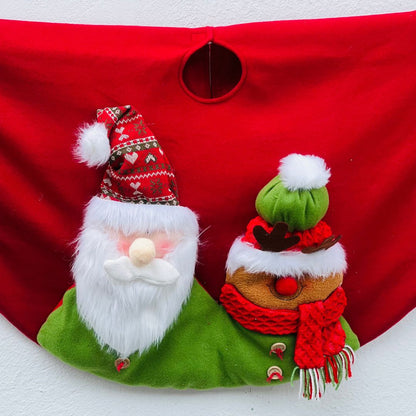 Saia Para Árvore Rena e Papai Noel - 105cm
