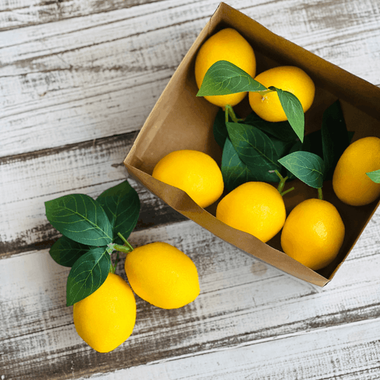 Jogo 8 Peças Decorativas de Limão Siciliano - 6cm