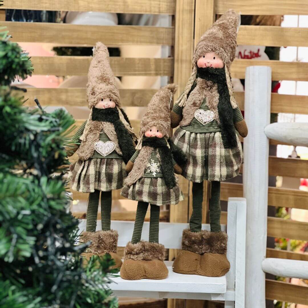 Boneca Natal Menina em Pé –  53cm