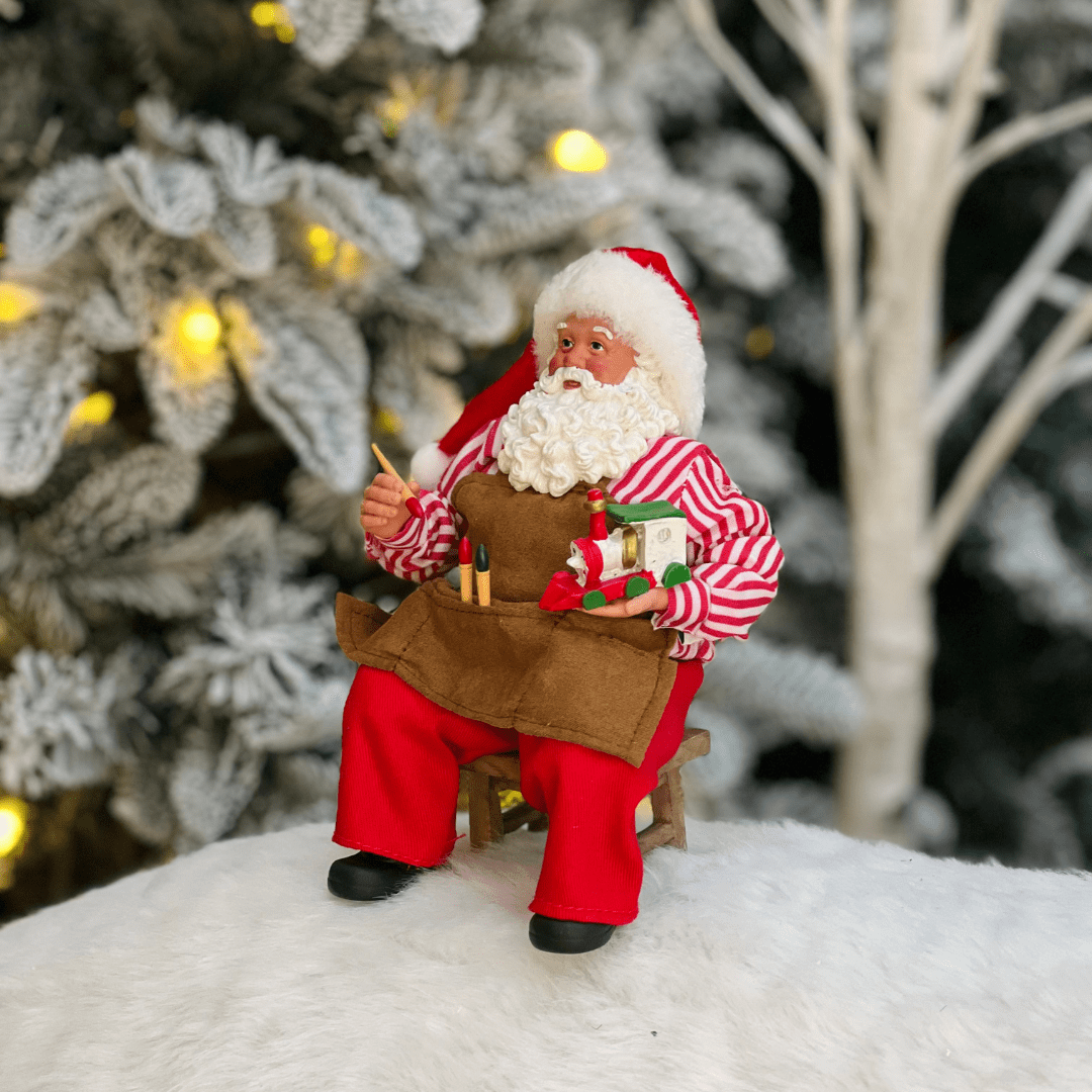 Papai Noel Colecionável Artesão 19cm