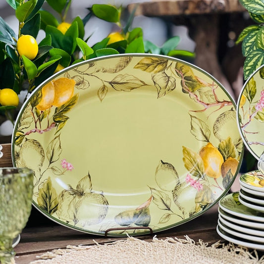 Travessa Grande Verde Toscana Limão Siciliano - 42cm