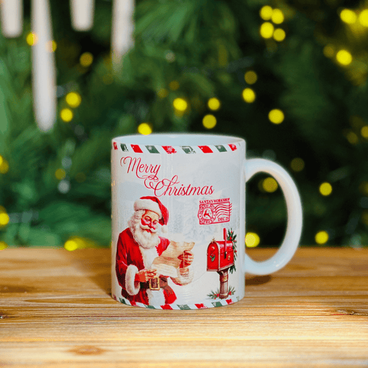 Caneca de Porcelana Cartas para o Papai Noel 300ml