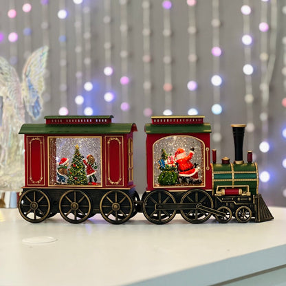 Trem Natalino com Led e Música Resina/Plástico - 19,8x48cm