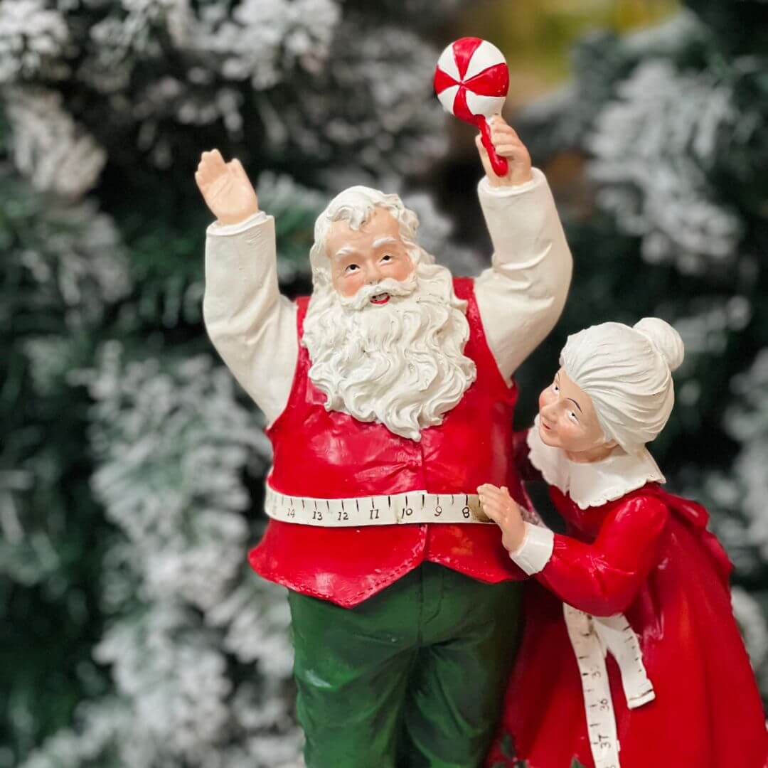 Enfeite Decorativo Cintura do Noel em Resina – 30,5 x 20cm 