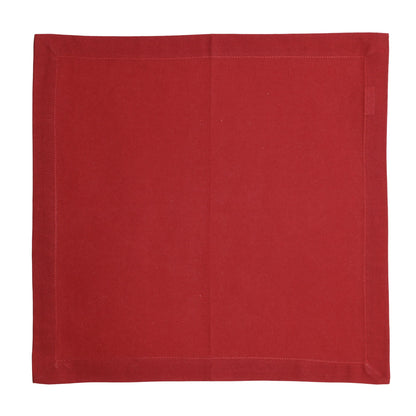 Conjunto 2 Guardanapos Algodao Vermelho 40x40cm