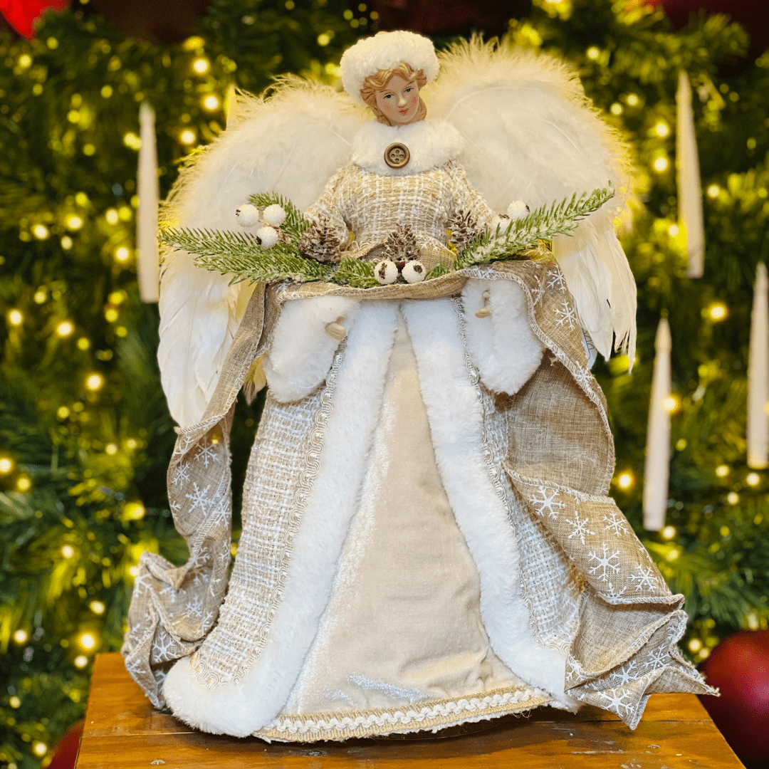 Anjo Natalino Champanhe 40cm