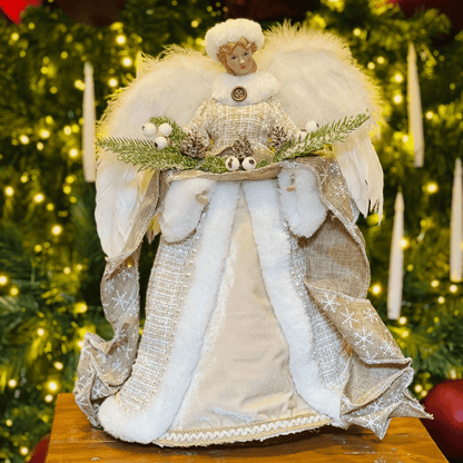 Anjo Natalino Champanhe 40cm