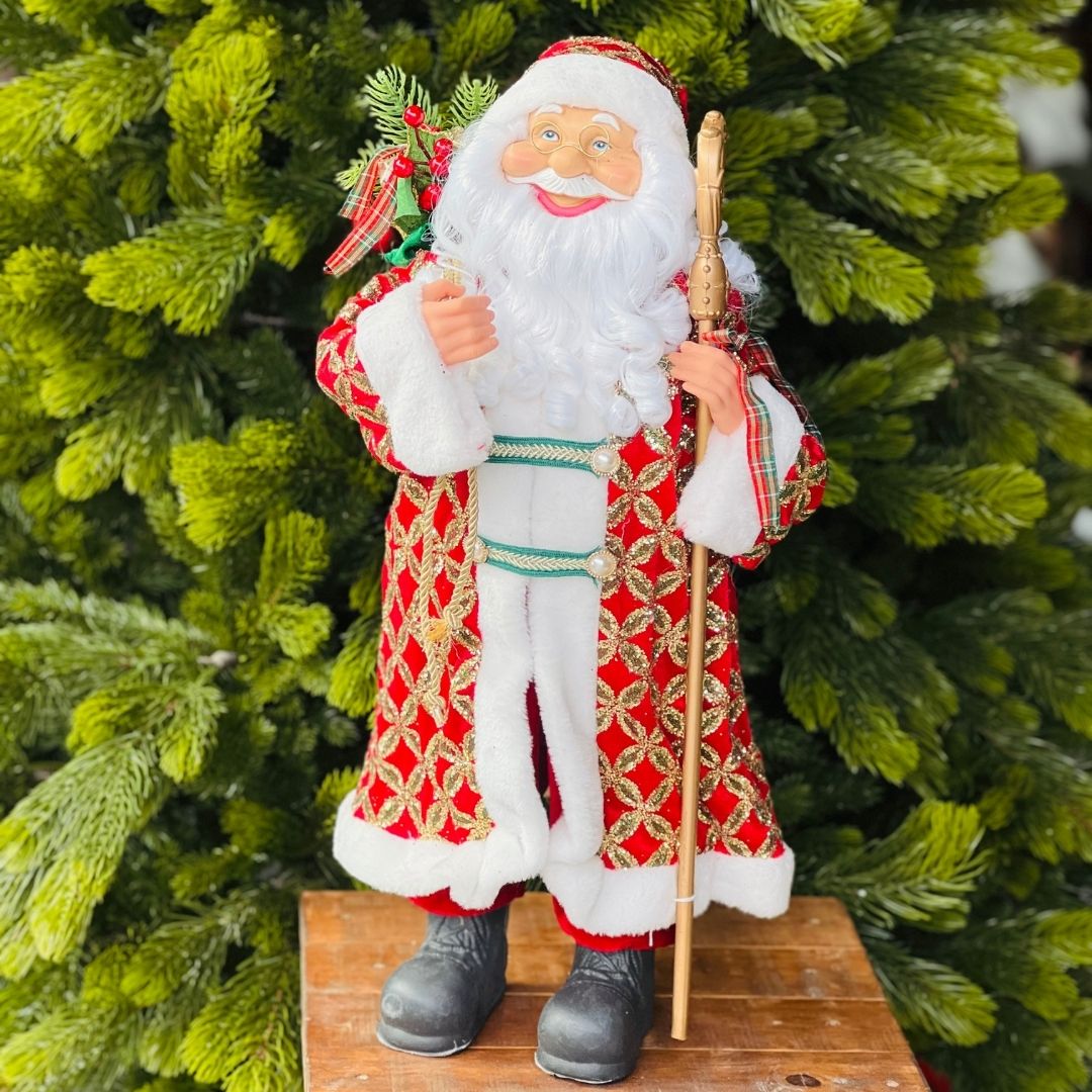 Papai Noel com Cajado | 60cm