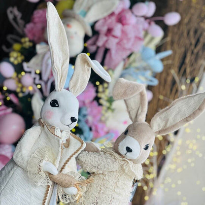 Coelho Tecido Com Cenoura - 47cm