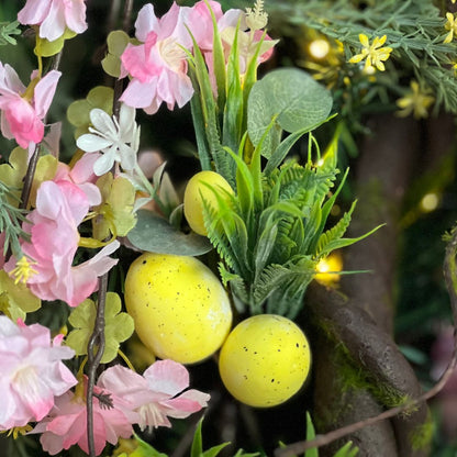 Haste de Páscoa Ovinhos - 25cm Amarelo