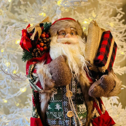 Papai Noel Natalino Com Presente - 60cm