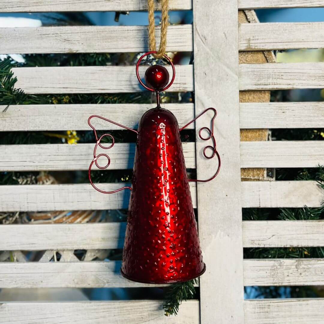 Natal Sino  de Anjo Decorativo - 39x15,3x22cm