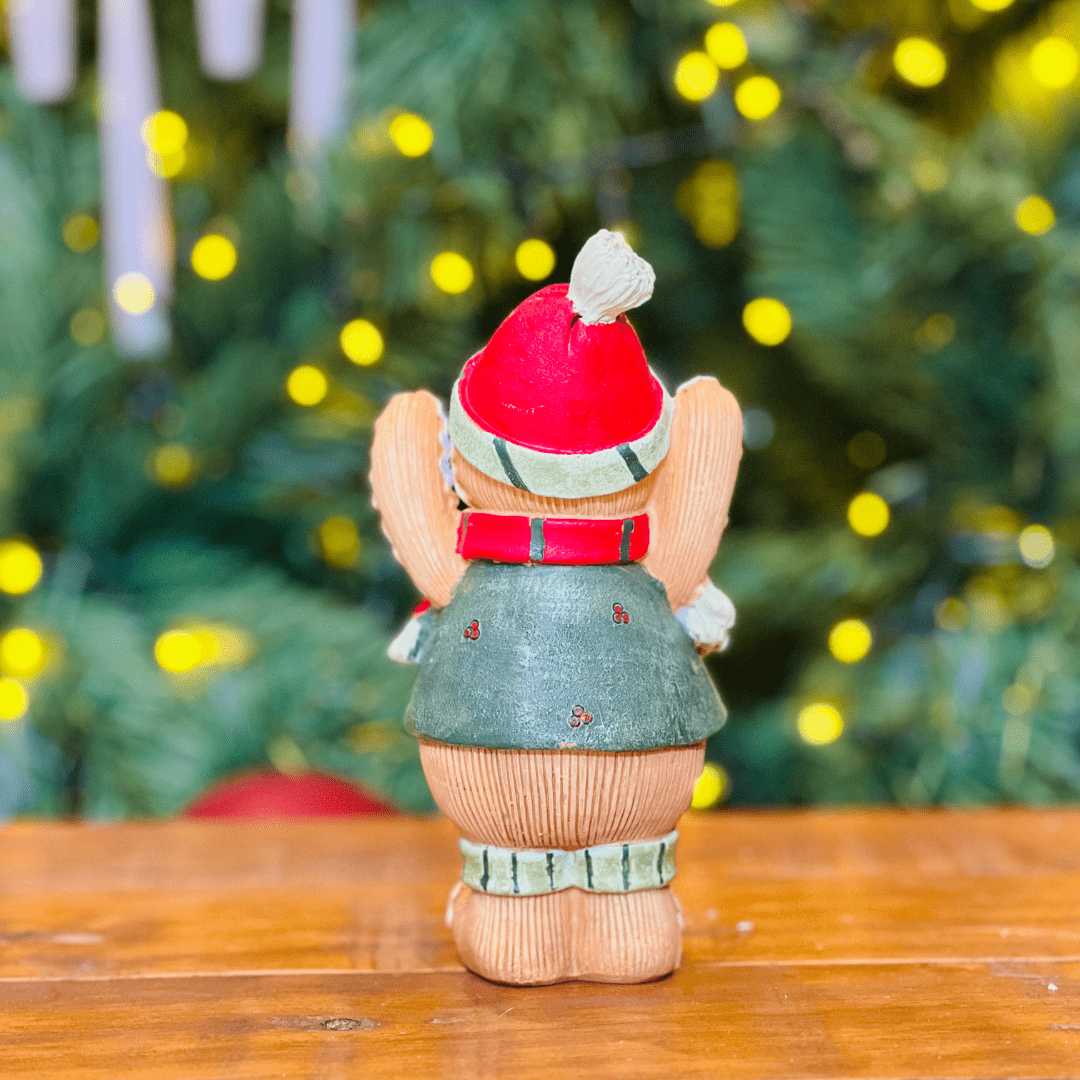 Gingerbread Natalino Filho de Resina 16cm