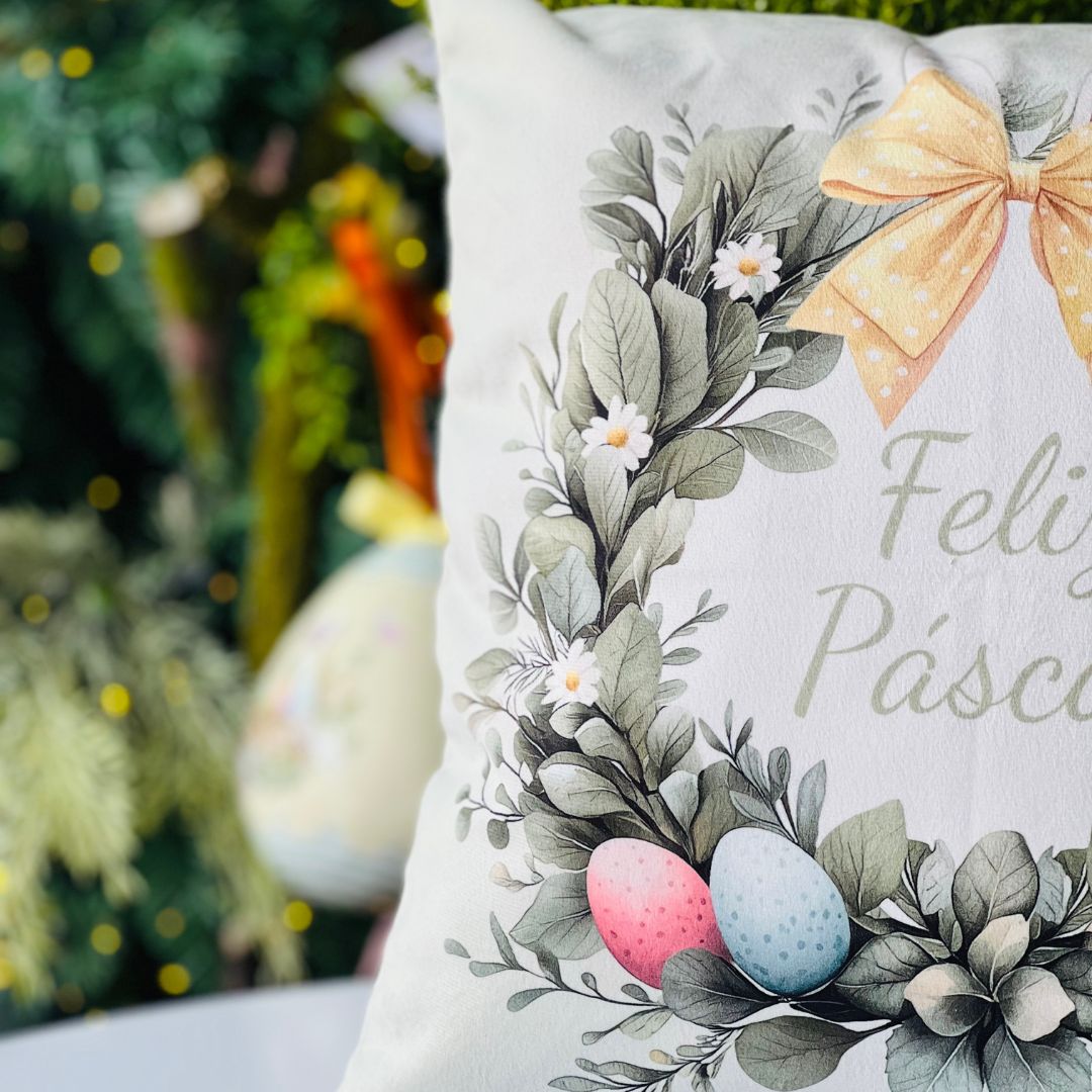 Capa Feliz Páscoa - 43x43cm (399159)