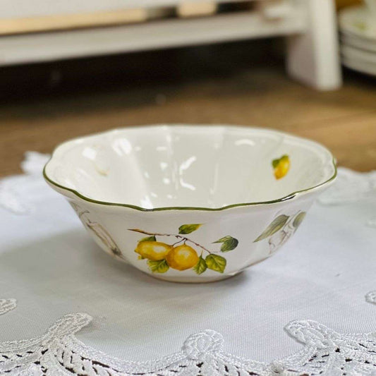 Bowl Branco Toscana Limão Siciliano - 17cm