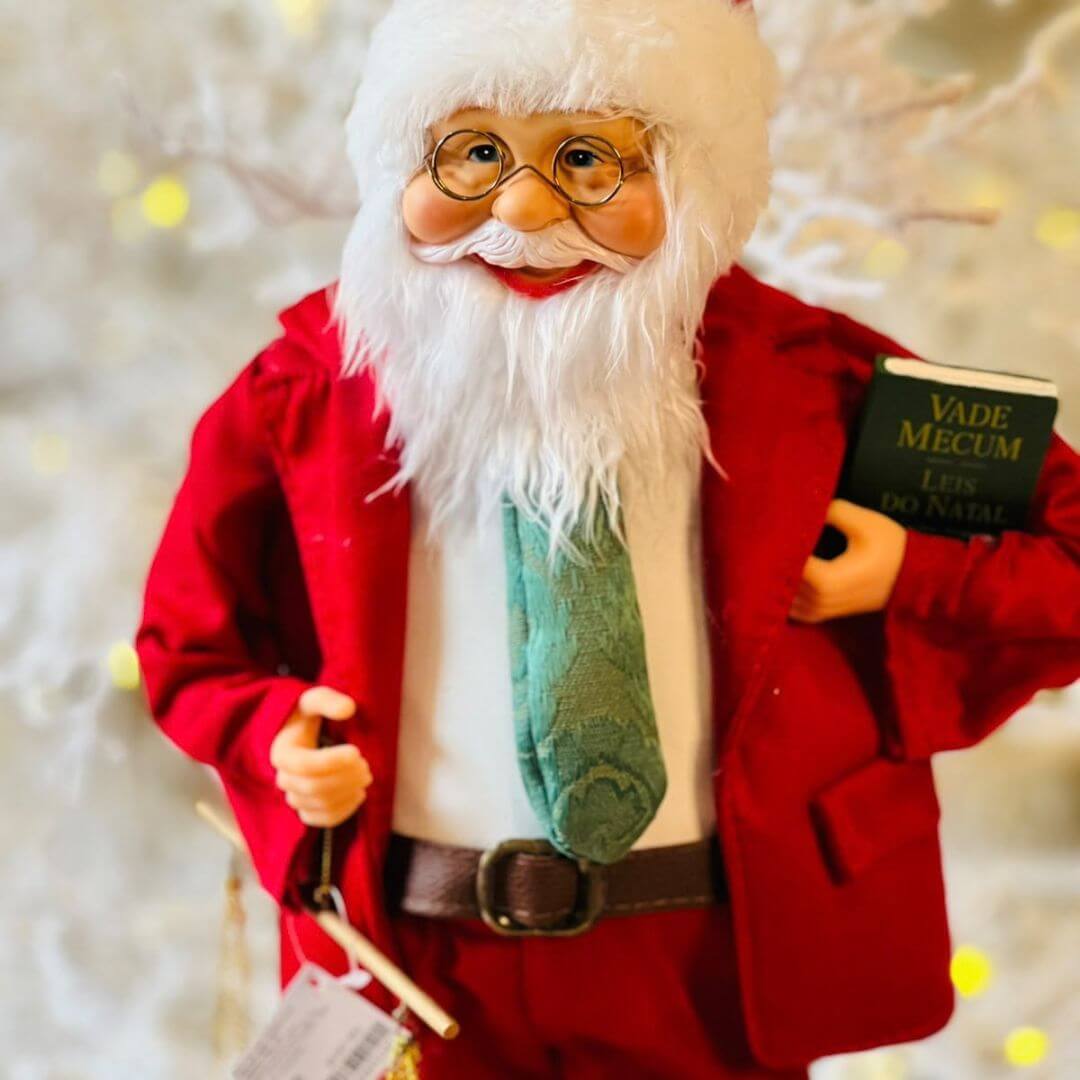 Papai Noel Natal Advogado - 45cm