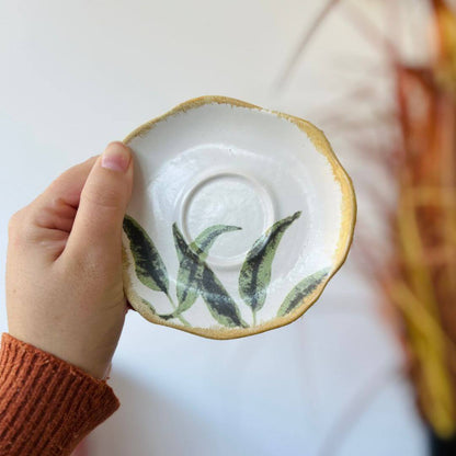 Xícara de Café com Pires Herbal