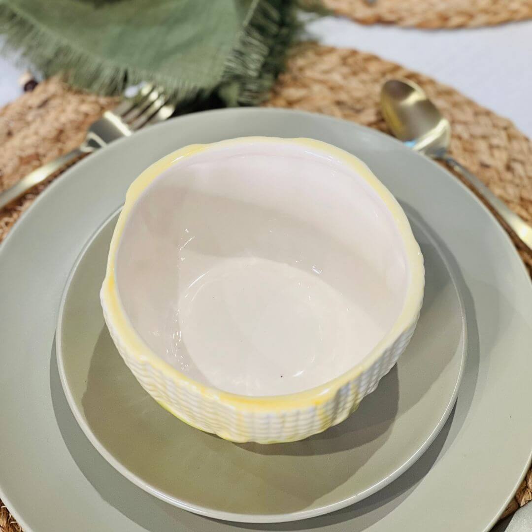 Bowl Milho Decorado Pintado a Mão