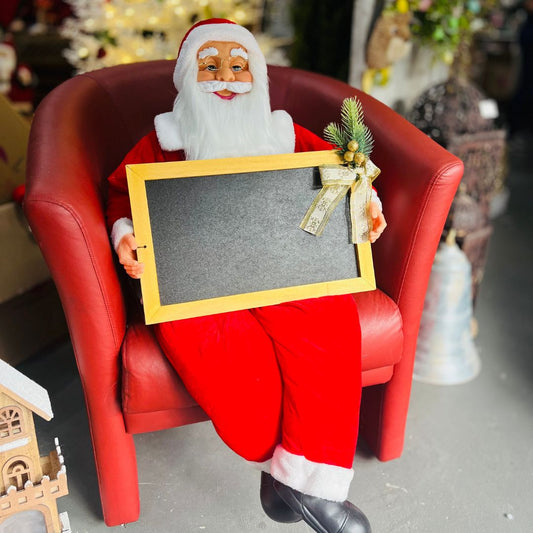 Papai Noel Sentado Com Quadro 90cm