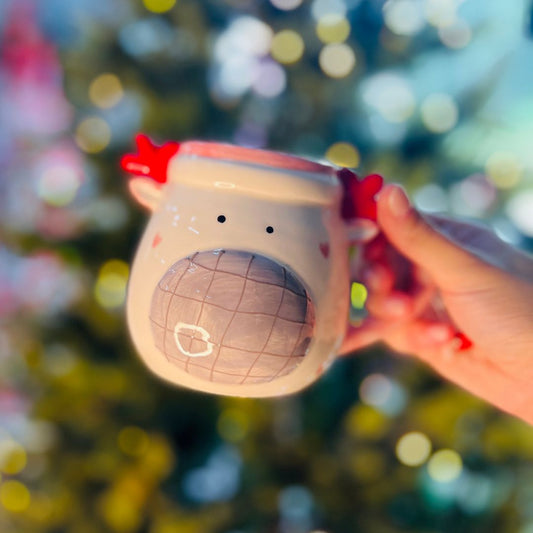 Caneca de Natal Cervo - 11cm