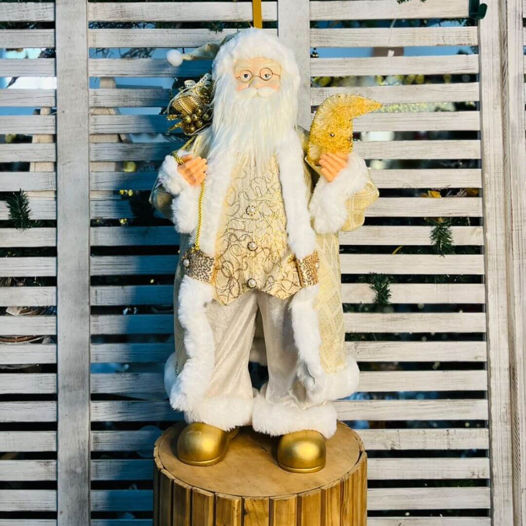Papai Noel Natal Em Pe - 80cm