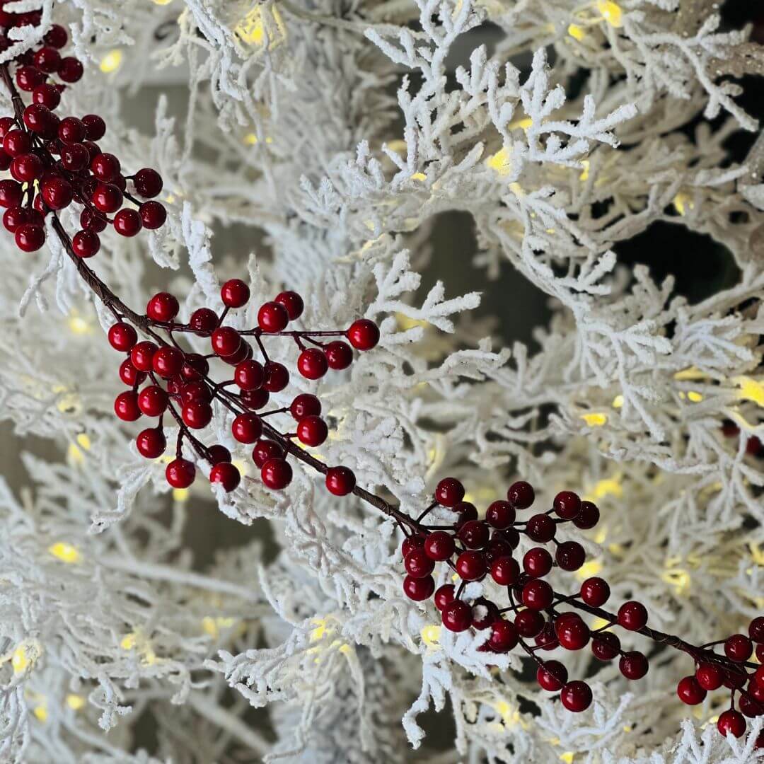 Galhos Decorativos Longos com Poá – 143cm