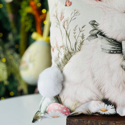 Capa Páscoa Com Pompom - 43x43cm (399158)