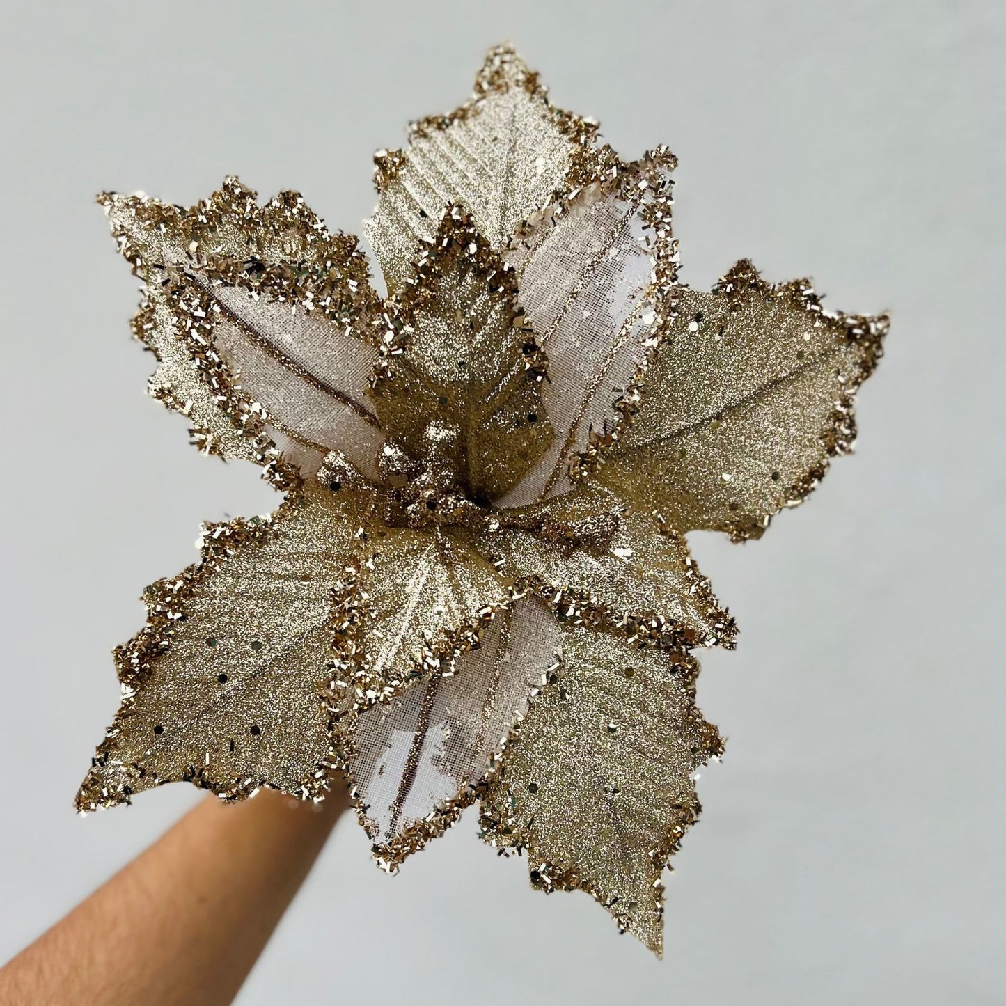 Flor Decorativa Poinsettia | 31 cm
