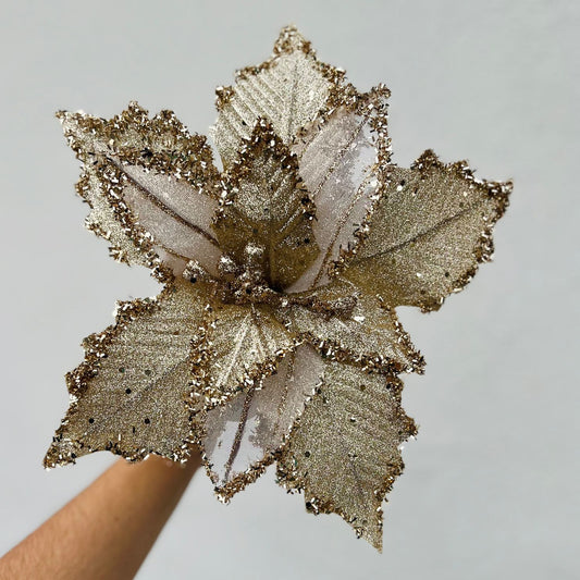 Flor Decorativa Poinsettia | 31 cm