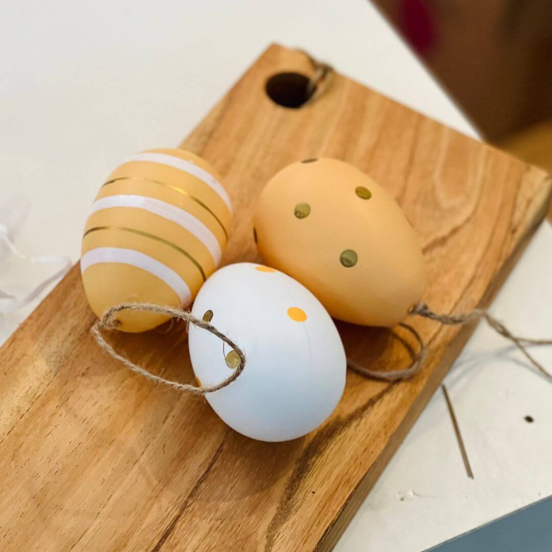 Jogo com 6 Mini Ovos Decorativos Sortidos – 8cm